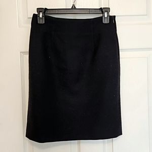 J. Crew Black Wool Skirt, Size 00P